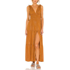 Minkpink 'Wayward' Brown Maxi Dress Size S